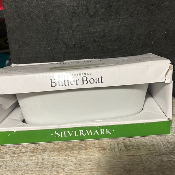 Silvermark Kitchen Butter Boat 3 Pc Butter Dish Set By Siver Mark